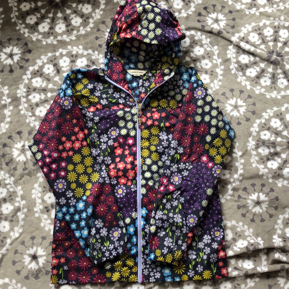 Lands End Girls size L (14) rain/wind jacket